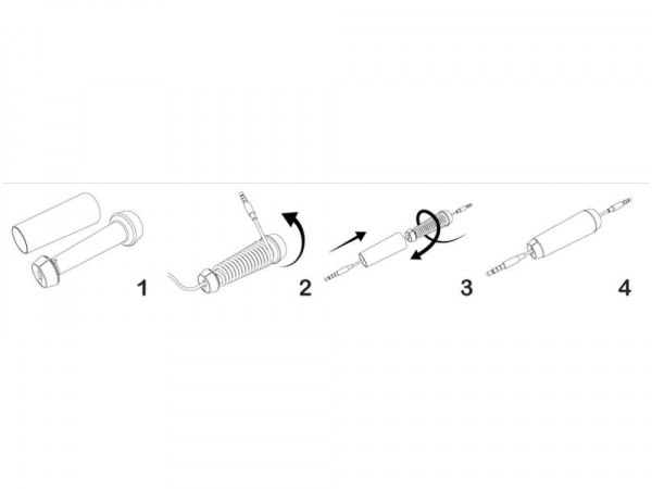 Держатель для кабеля Тwisti, серый/белый