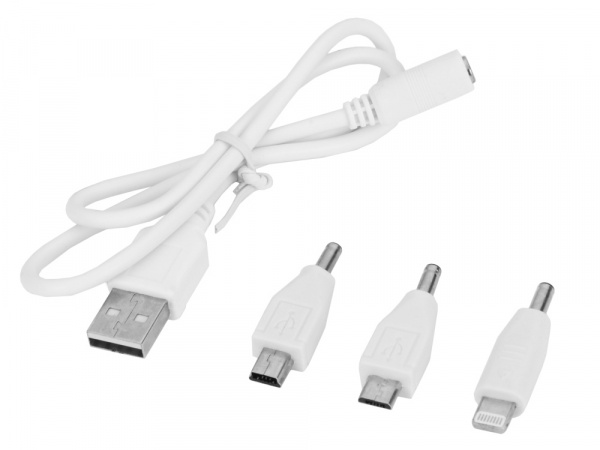 Портативное зарядное устройство Олдбери, 2200 mAh, серебристый