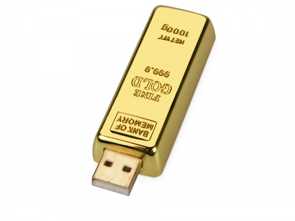 Флеш-карта Слиток золота  USB 2.0 на 4 Gb