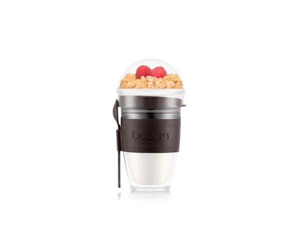 JOYCUP BREAKFAST. Стакан для йогурта 250 мл, темно-каштановый