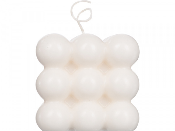 Свеча шарики без отдушки, белый