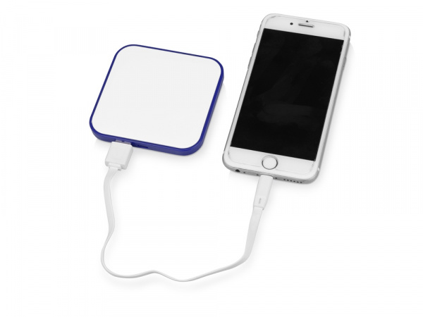 Портативное зарядное устройство (power bank) Квадрум, 2600 mAh, синий