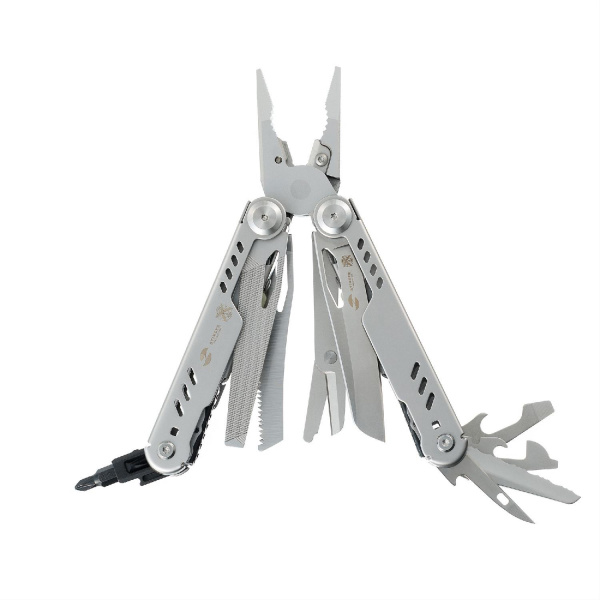 Мультитул Stinger, 110 х 27 мм, 23 функции, сталь, серебристый, в картонной коробке, в комплекте нейлоновый чехол
