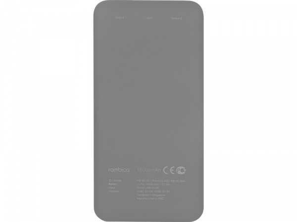 Внешний аккумулятор Rombica NEO PB100 Gray, серый
