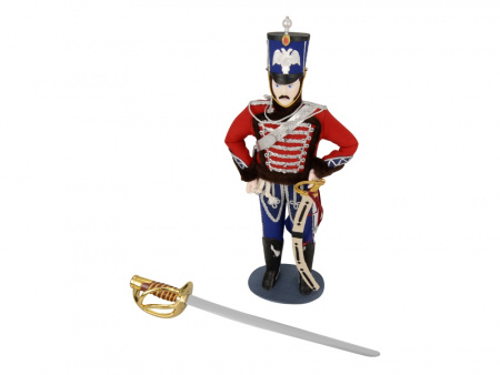 Набор Гусарская баллада: декоративная кукла, нож для бумаг, коричневый/разноцветный