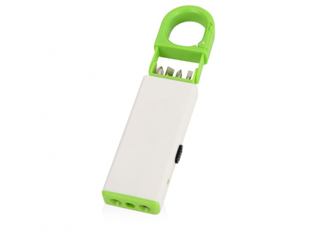 Фонарь-мультиинструмент Октопус, белый/зеленое яблоко