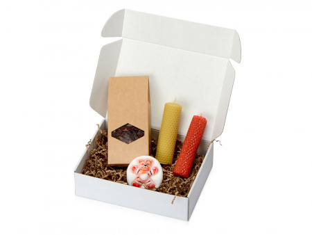 Подарочный набор Символ года с чаем, свечами, мылом