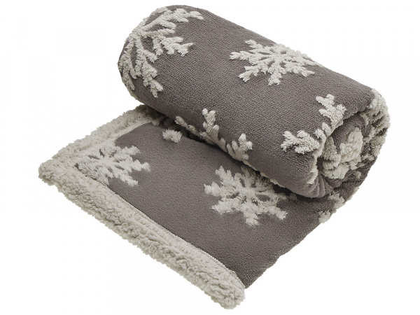 Плед Snowflake новогодний